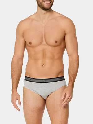 Produktbild von NUR DER Slip Organic Baumwolle 2er Pack - graumelange - Größe 8 | XXL | 56