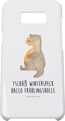 Produktbild von Mr. & Mrs. Panda Samsung Galaxy S8 plus Handyhülle  Otter Bauch - Weiß - Geschenk, Essen. Foodlover, Sportmuffel, Handy Case, Hülle, Winterspeck, dick, Cover