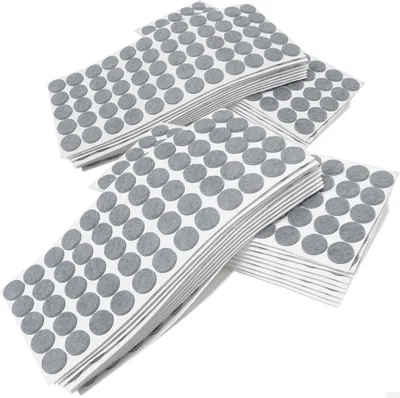 Produktbild von Adsamm® | 3000 x selbstklebende Filzgleiter / Grau / Ø 20 mm / rund / Möbelgleiter aus Filz mit 3.5 mm Stärke