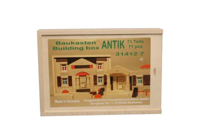 Produktbild von Holzspielzeug Baukasten Antik 71 Teile BxHxT 28,5x20x5cm NEU