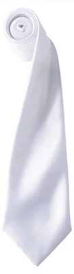 Produktbild von Premier Workwear PR750 | Satin Tie ŽColoursŽ / 144 x 8,5 cm - Farbe: White - Größe: 144 x 8,5 cm