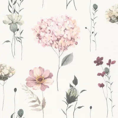 Immagine prodotto di Rasch - Carta da parati, Floreale AG3612 (10 m x 53 cm) (Rosa/Verde)