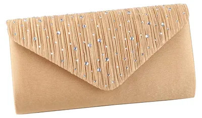 Productafbeelding van CORIOS dames avondtas, glitter en strassteentjes, clutch, enveloptas, handtas met hengsel, glanzend