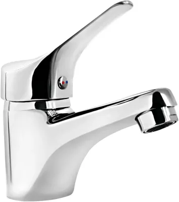 Productafbeelding van Wasbakarmatuur met waterbesparende cartridge, chroom