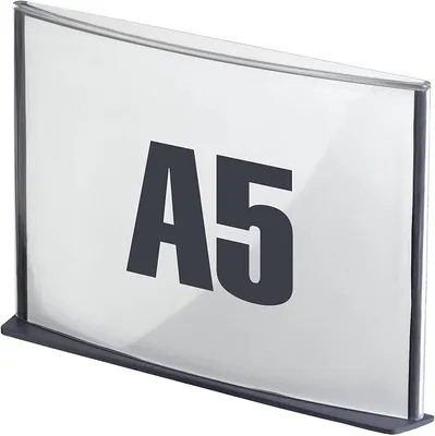 Produktbild von PAPERFLOW Beschilderungssystem "Cinatur" DIN A5 anthrazit 19 Stück