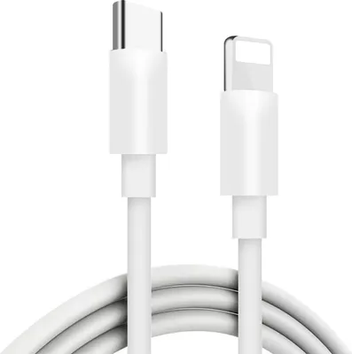 Produktbild von Typ C USB zu 8 Pin Datenübertragung Kabel PD Fast Charging 2A 1.0m Adapter Konverter für IOS Telefon weiß