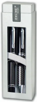 Zdjęcie produktu dla Zestaw pióra wieczne/długopis Black Style w pudełku Push Box