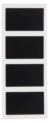Productafbeelding van Securit CS-RECT-8, 85 x 50 mm, Polyvinylchloride (PVC), zwart
