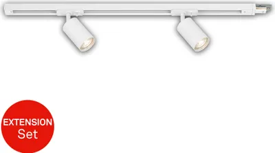 Immagine prodotto di Sistema di binari Briloner Rail, set di estensione, 2x punti GU10, bianco