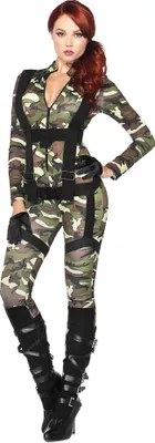 Produktbild von Army Girl Overall - Karneval Faschingskostüm Damen Größe: S
