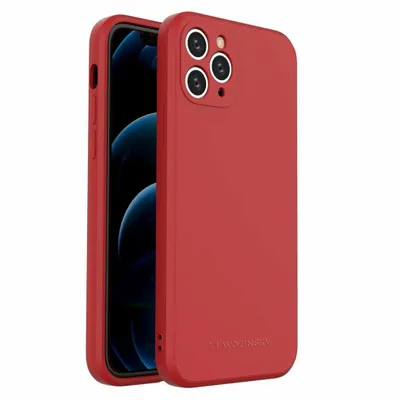 Image de Wozinsky Color Case Silikonowe Elastyczne Wytrzymałe Etui Iphone 11 Pro Czerwony