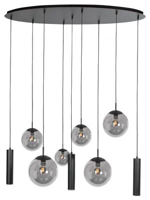 Immagine prodotto di Lampada a sospensione - nero - Bollique - vetro metallo - lampada di design - E27_GU10 - 4846ZW - Steinhauer