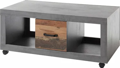 Produktbild von Couchtisch INDIANA 115 x 60 cm Betonoxid / Old Wood -Optik