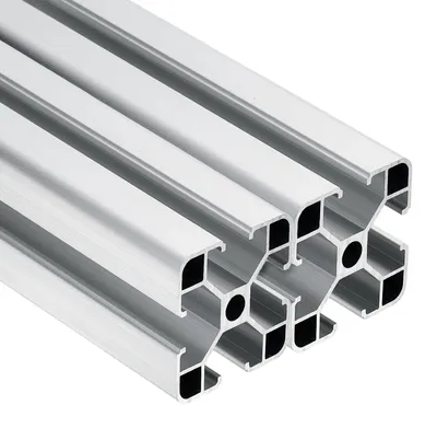 Aluminiumprofil 4040, 2 Stück, 250 mm, eloxiert, silber, 1,5 mm