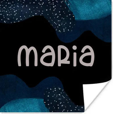 Produktbild von MuchoWow® Poster Maria - Pastell - Mädchen 100x100 cm - Babyzimmer