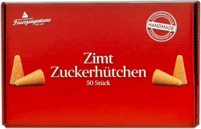 Produktbild von Feuerzangentasse Zimtzuckerhütchen | 50 Stück | Für Feuerzangenbowle und Winter-Cocktails