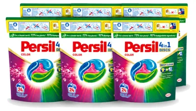 Produktbild von 6 x Persil 4-in-1 Discs Color Waschmittelkapseln für Buntwäsche - Vorteilspackung - 6 Stücke