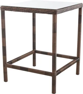 Obrázok produktu pre Záhradný nábytok – Sedenie – Hnedá – Plast – Záhradný nábytok – Nábytok – Sklo – 84 x 84 x 110,5 cm