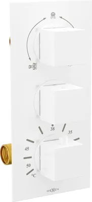 Image de Robinet thermostatique de douche/baignoire Cube 3 W (77503-20)