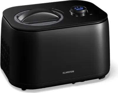 Produktbild von Klarstein FrostFusion Eismaschine mit Kompressor – 1L Edelstahlbehälter, 3 Modi für Eis, Slushie & Joghurt, Selbstkühlend, Touch & Drehregler, LED-Display, Timer