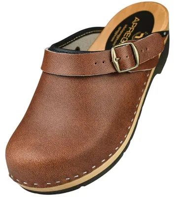 Immagine prodotto di Zoccoli in legno da donna, zoccoli ergonomici da giardino, in pelle, taglia 40