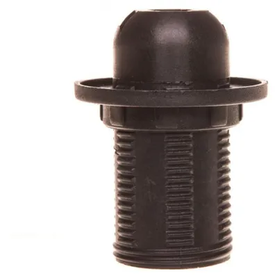 Produktbild von E14 Isolierlampenfassung mit Außengewinde, schwarz OTE14-01/2