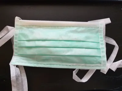 Produktbild von HARTMANN Foliodress maseczka Comfort Senso zielona maseczka na twarz 5 sztuk maseczka przeciwpyłowa jednorazowego użytku