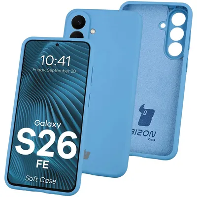 Produktbild von Silikon Handyhülle für Galaxy S26 FE, Bizon Soft Case, Blau