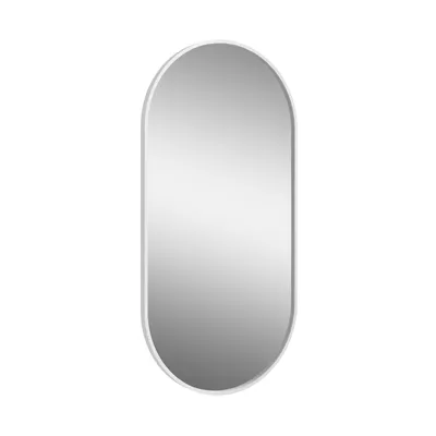 Produktbild von BD ART Spiegel Oval 50x100 cm weiß MDF für Wohnzimmer Flur Korridor