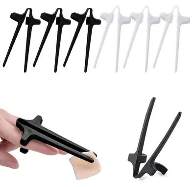 6er-Set Sushi-Stäbchen mit Fingerhalter, bunt, 30,8 cm