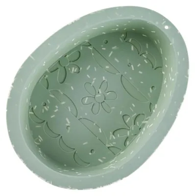 Image de Moules en silicone en forme de lapin et d'œuf, pour chocolat et gâteaux, adaptés au four et au micro-ondes, jusqu'à 230°C