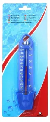 Produktbild von Schwimmendes Poolthermometer 17 cm, Wassertemperaturmesser für Pool/Whirlpool/Spa, °C/°F