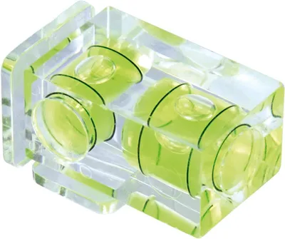 Productafbeelding van Camera Waterpas - Niveaumeter Camera - Perfecte Uitlijning - Twee Assen - 33x19x19 mm - Zwart