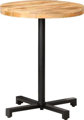 Produktbild von ZMH Bistrotisch Rund Ø60x75 cm Raues Mangoholz