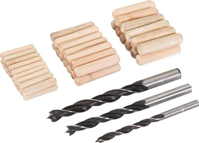 Produktbild von Silverline Holzdübel, 47-tlg. Satz 6, 8 u. 10 mm