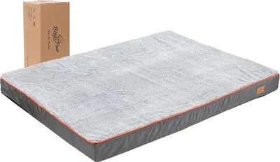 Produktbild von Orthopädisches Hundebett, grau, 95x70x8cm, rutschfest, waschbar