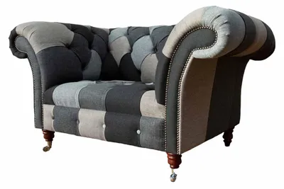 Produktbild von Sofa 1 Sitzer Textil Lounge Luxus Polster Sitzer Neu Sessel Design Couch