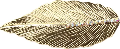 Produktbild von Metall Haarklammer Feder Strass Modell 1