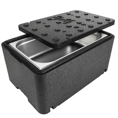 Zdjęcie produktu dla Termobox pudełko termos pojemnik termiczny z pokrywką do żywności leków 600x400x296mm GN1/1 48L Arpack
