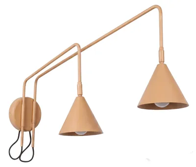 Obrázok produktu pre Nástenné svietidlo NOX 2 zlatá s vypínačom 2xE14 10W oceľ 30x80x150cm Sollux Lighting