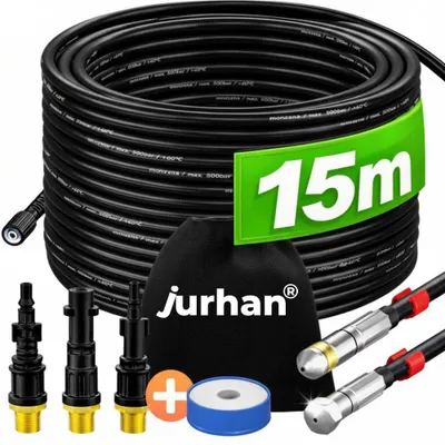 Produktbild von Rohrreinigungsset Premium, 15 m, schwarz