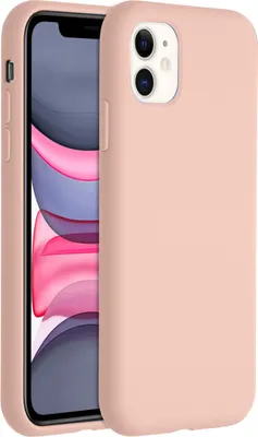 Produktbild von Accezz Liquid Silikoncase iPhone 11 - Rosa