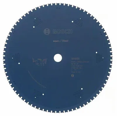 Image de Lame de scie circulaire pour l'acier 355 x 25,4 x 2,2mm 80 dents - BOSCH EXPERT - 2608643062
