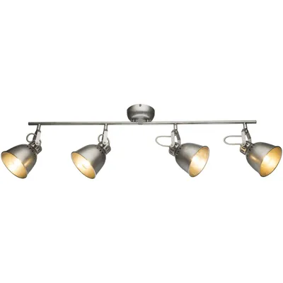 Immagine prodotto di Globo Lighting faretto in metallo grigio argento, mobile, LxLxH: 830x115x216mm, escl. 4x E14 40W 230V