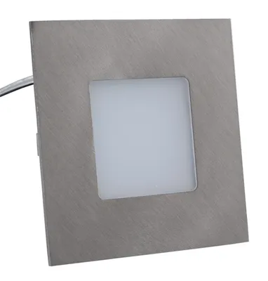 Produktbild von Heitronic LED Panel, 75x75mm, warmweiß, Edelstahl-Optik