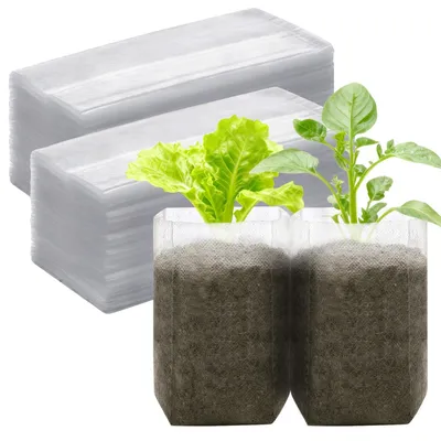 Immagine prodotto di Omgoods - Set di 200 sacchetti biodegradabili per piante, ideali per ortaggi e fiori