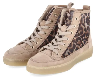 Zdjęcie produktu dla Gabor. Damskie sneakersy, beżowe, wykonane ze skóry i materiałów syntetycznych. Rozmiar: 38
