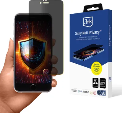 Obrázok produktu pre Ochranná fólia na súkromie 3mk Silky Matt Privacy pre Apple iPhone 6