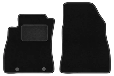 Image de Tapis avant en moquette pour Nissan Pulsar C13 2014- (à hayon) – 2 pièces, noirs, sur mesure – Wielganizator LUX