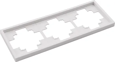 Produktbild von Rahmen McPower "Shallow", 3-fach, weiß, matt